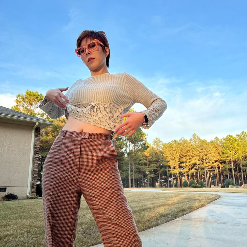Ukranian Winter Houndstooth Highwaisted
